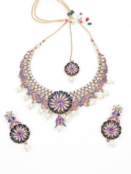 Odette - Multi-Color Stones Traditional Jewellery Set