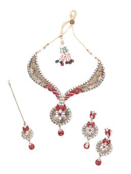 Odette - Multi-Color Stones Traditional Jewellery Set