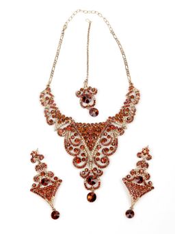 Odette - Rust Stones Traditional Jewellery Set