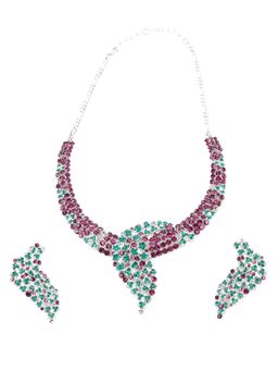 Odette - Multi-Color Stones Traditional Jewellery Set