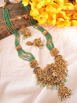 STILEADDA - Green Temple Traditional Jewellery Set