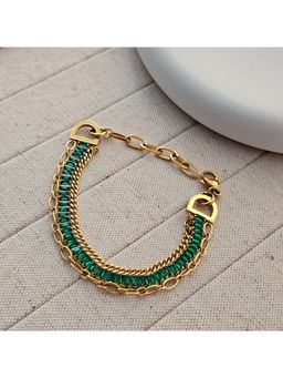 TAAHIRA JEWELLERY - Green Stones Traditional Bracelet