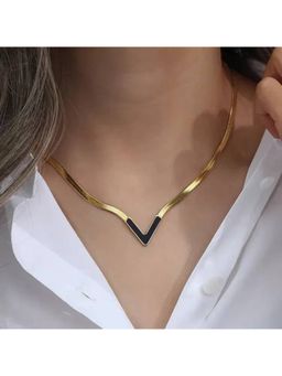 TAAHIRA JEWELLERY - Gold Statement Traditional Necklace