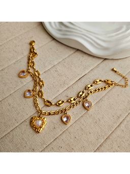 TAAHIRA JEWELLERY - White Stones Traditional Bracelet