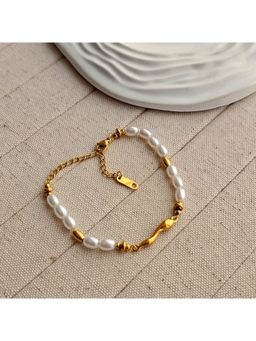 TAAHIRA JEWELLERY - White Pearl Traditional Bracelet