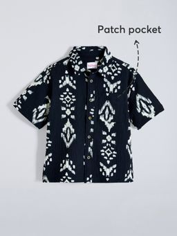 Hopscotch - Black Oversized Bold Tribal Shirt