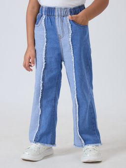 Hopscotch - Blue Clean Look Cotton Jeans