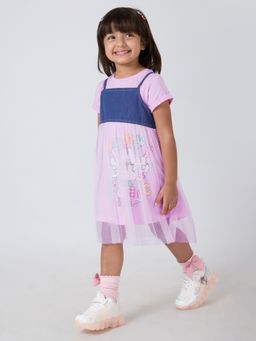 Hopscotch - Pink Bunny Cotton Tulle Dresses