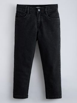 Hopscotch - Black Chino Fit Pure Cotton Jeans