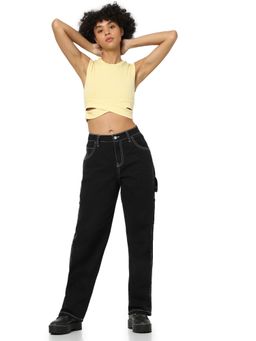 ONLY - Women Solid Yellow Top