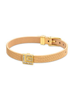 Guy Laroche - Elise Leather Women Gold Bracelet