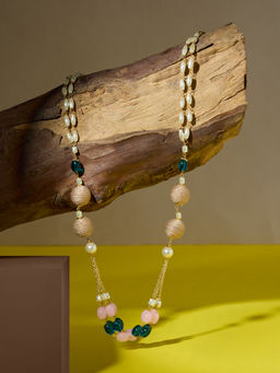 Zaveri Pearls - Multicolor Beads Multistrand Contemporary Necklace-ZPFK19162