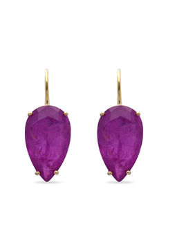 MISS JO - Majesty Dangler Purple Earrings