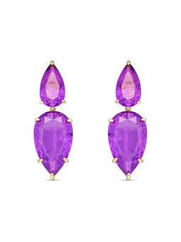 MISS JO - Amethyst Aurora Dangler Lavender Earrings