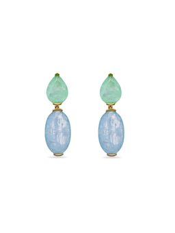 MISS JO - Arabian Nights Dangler Blue Earrings