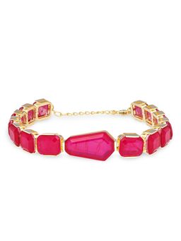 MISS JO - Desert Dunes Tennis Magenta Bracelet
