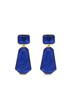 MISS JO - Ethereal Oasis Dangler Navy Blue Earrings