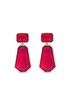 MISS JO - Ethereal Oasis Dangler Red Earrings
