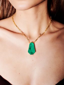 MISS JO - Desert Dunes Green Necklace