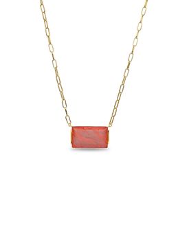 MISS JO - Aztec Oasis Orange Necklace