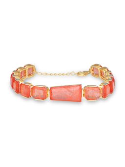 MISS JO - Mystic Moonstone Tennis Orange Bracelet