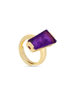 MISS JO - Mystic Moonstone Cocktail Purple Ring