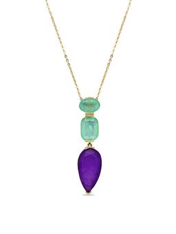 MISS JO - Majestic Mosaic Purple Necklace