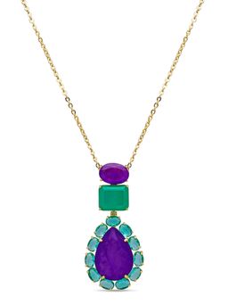MISS JO - Peacock Paradise Purple Necklace