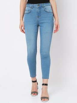 VERO MODA - Women Solid Casual Jeans in Blue