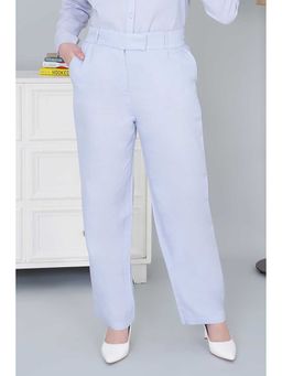 MLADA - Women’S High Rise Regular Fit Stretchable Wide Flare Pant with Pockets