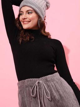STREET 9 - Black Turtle Neck Pullover