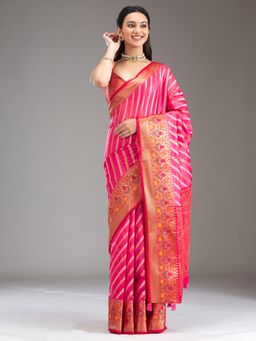 Koskii - Women Null Silk Saree With Unstitched Blouse