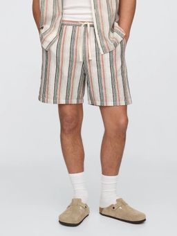 GAP - Men Regular Fit Bermuda Striped Shorts