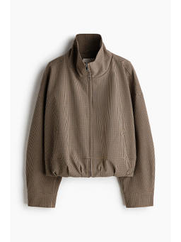 H&M - Women Beige Oversized Bubble-Hem Jacket