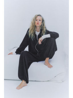 H&M - Women Black Viscose-Blend Balloon Joggers
