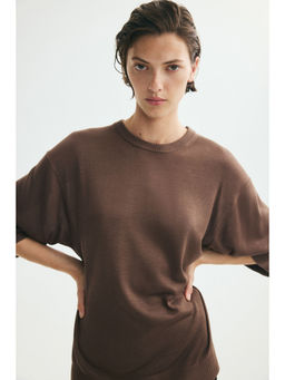 H&M - Women Brown Fine-Knit Top