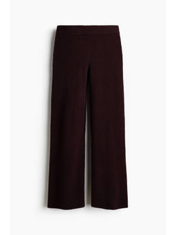 H&M - Women Red Wide Knitted Trousers