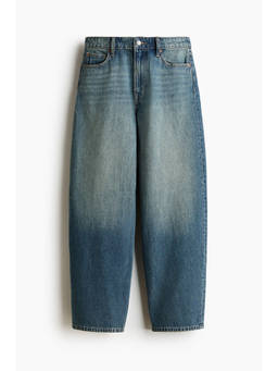 H&M - Women Blue Baggy Barrel Regular Waist Jeans
