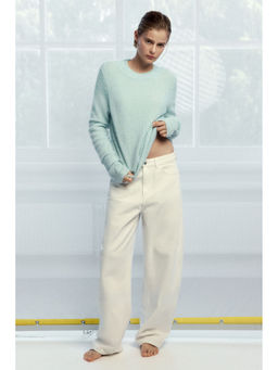H&M - Women Turquoise Fitted Jumper