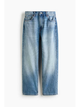 H&M - Women Blue Mom Regular Waist Ankle Jeans