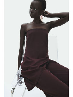 H&M - Women Red Asymmetric Bandeau Top