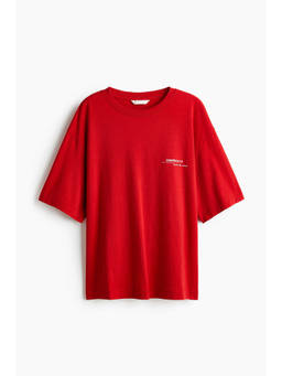H&M - Women Red Printed T-Shirt