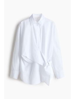 H&M - Women White Tie-Detail Shirt