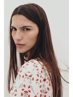 H&M - Women White Balloon-Sleeved Blouse