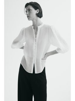 H&M - Women White Balloon-Sleeved Blouse