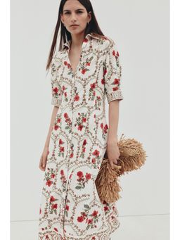 H&M - Women White Poplin Shirt Dress