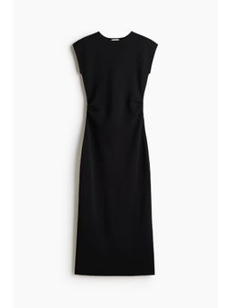 H&M - Women Black Draped Midi Dress