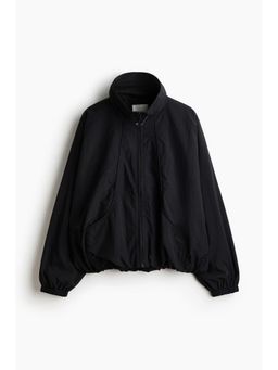 H&M - Women Black Oversized Nylon Jacket