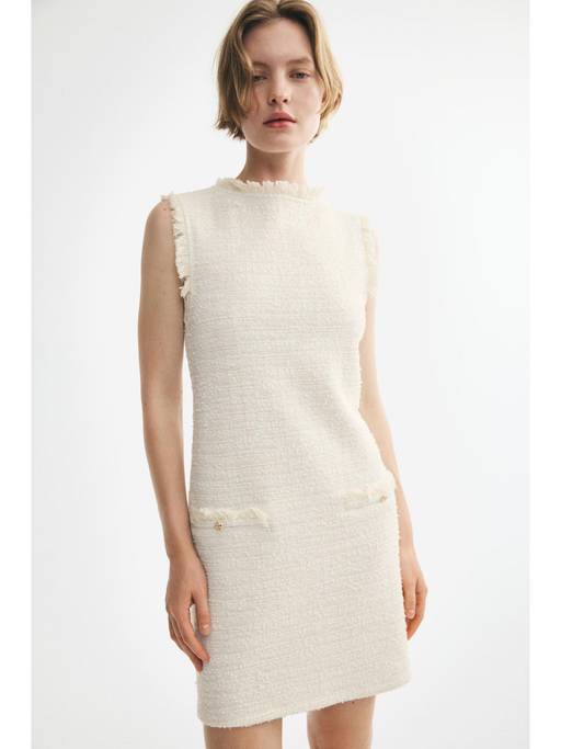 hm white knit dress Buy H&M Women Fringed Boucle-Knit (XS) Online Upto 75% Off
