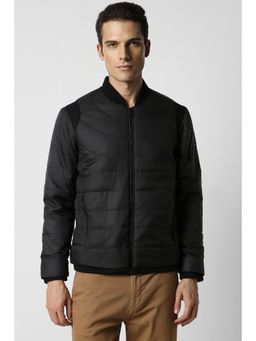 Van Heusen - Men Black Solid Casual Puffer Jacket